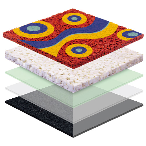 海南无缝预制型塑胶跑道EPDM面层